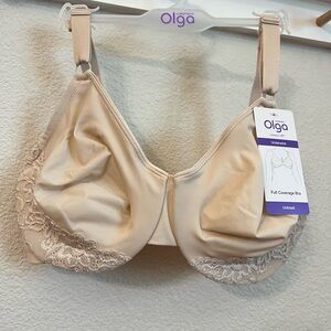OLGA Luxury Lift Underwire Bra Style Full Coverage Size 38DD NWT